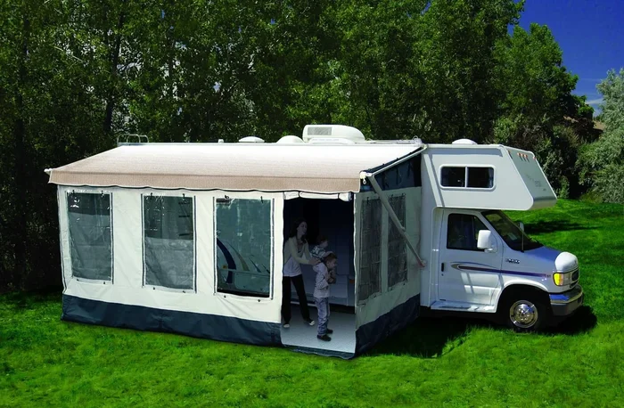 211600A Carefree RV Awning Enclosure For Vertical Arm Awnings With