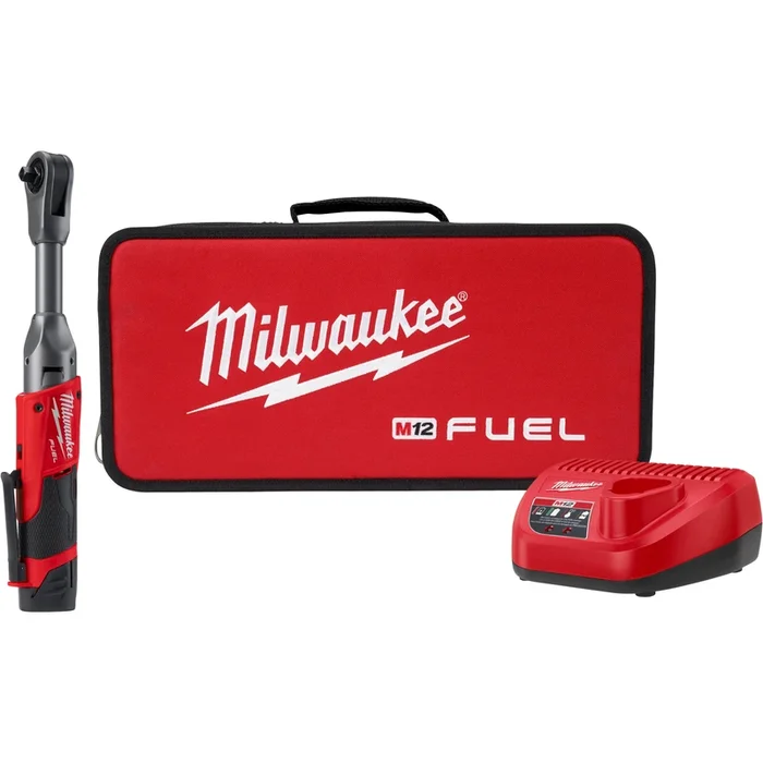2560-21 Milwaukee M12 FUEL 3/8″ Extended Reach Ratchet Kit