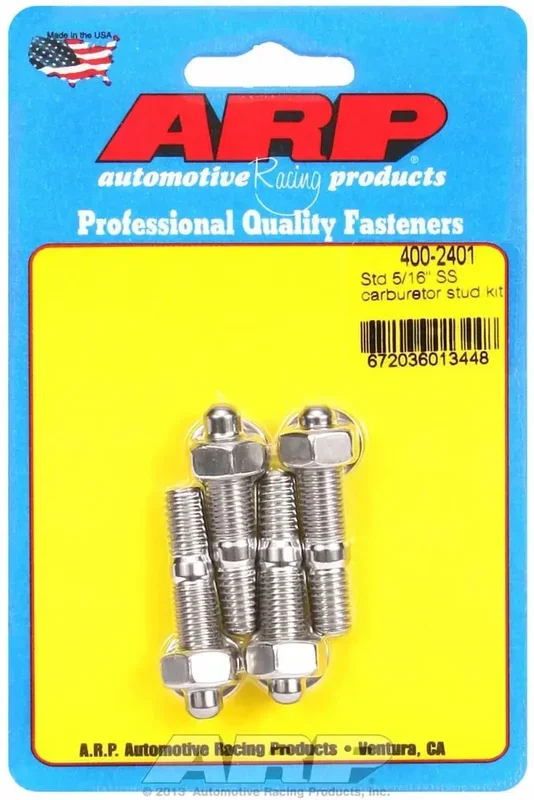 400-2401 ARP Fasteners Carburetor Stud Kit Standard Height