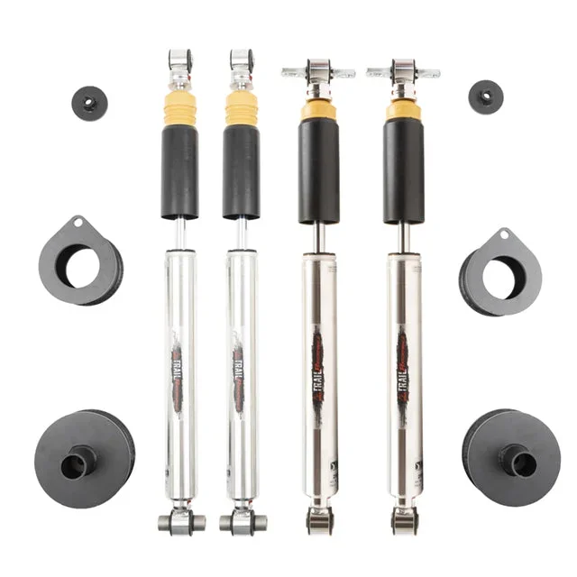 BELLTECH 1033HKP LEVELING KIT PLUS 2007-2017 Jeep Wrangler Rubicon Unlimited JK 2.5 in. leveling kit with double adjustable damping shocks