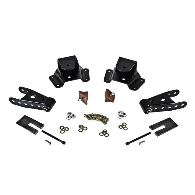 BELLTECH 6750 SHACKLE & HANGER KIT 4 in. Drop Leaf Spring Shackle & Hanger Kit (Front Hanger/Rear Shackle) 1975-1991 Chevrolet C30 Crew Cab & Dually 4 in. Rear Drop