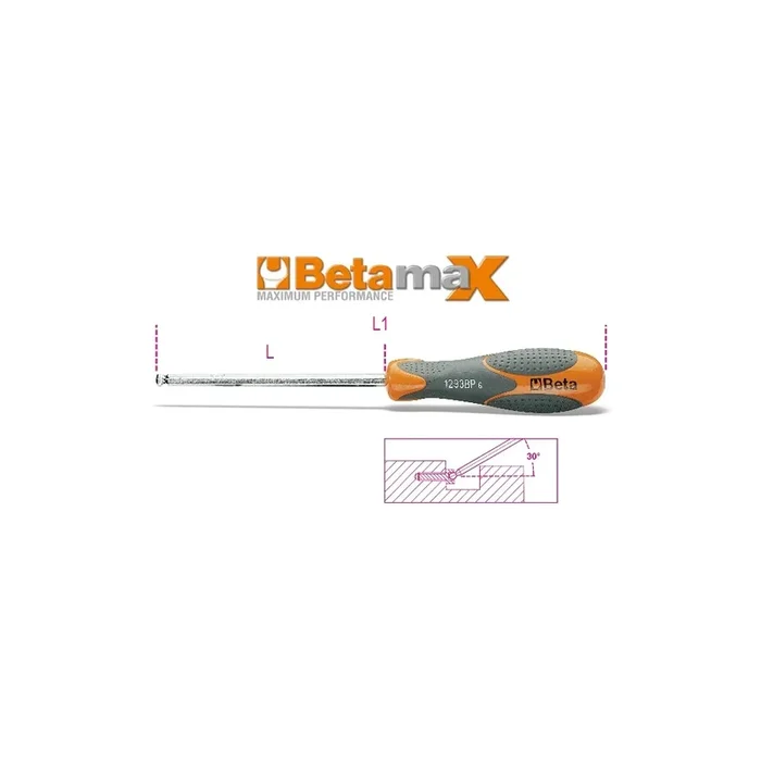 Beta Tools (Article# 1293BP 3) 3mm Ball Head Hexagon Driver with Ergonomic Handle – BT 12930503