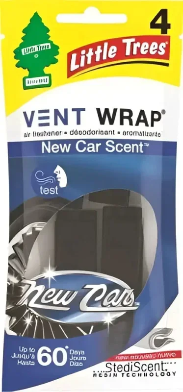 Car Freshner CTK-52733-24 Vent Wrap – 4-Pk New Car Scent