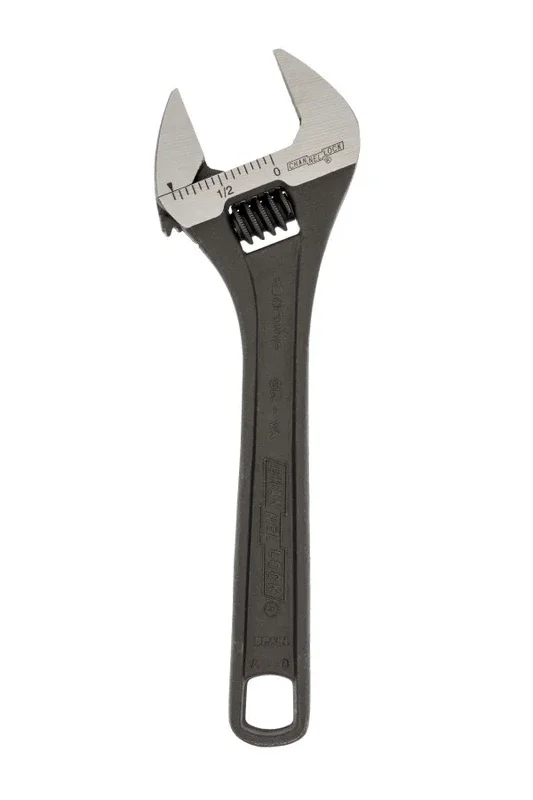 Channellock Black Phosphate Adjustable Wrench, 6.25 in – CL 806NW Adjustable Wrench