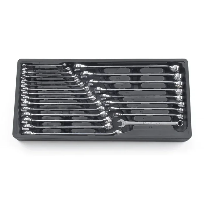 GEARWRENCH 24 Pc. 12 Point SAE/Metric Long Pattern Combination Wrench Set 81900 Wrench Set