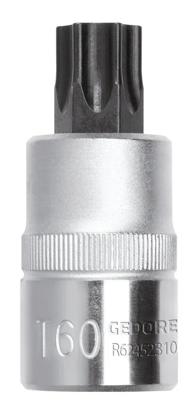 Gedore 1/2 in Torx Screwdriver Bit Socket, T40, Length 55mm – GD 3300395