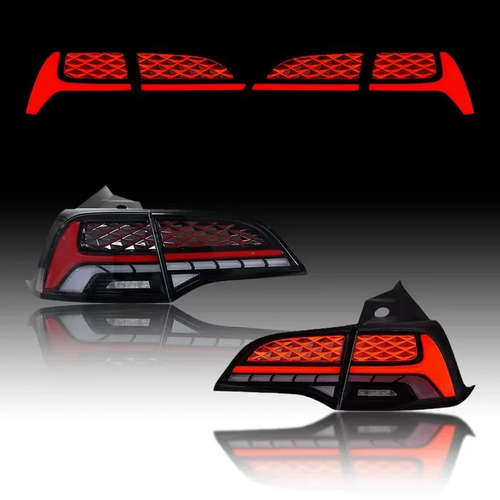TESERY Starry Dynamic LED Tail Light Assembly for Model 3/Y