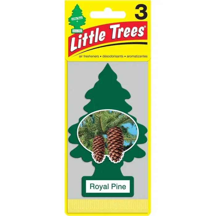 U3S-32001_SUS Car Freshner AIR FRESHENERS ROYAL PINE 3 PACK LITTLE